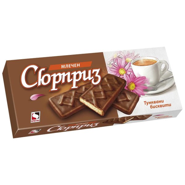 Кристал бисквити млечен Сюрприз (160 г)
